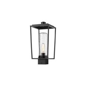 Style-17.25 Z-lite 594phms-bk - Sheridan 1 Light Outdoor Post Mounted Fixture In Style-17.25 Z-lite 594phms-bk - Sheridan 1 Light Outdoor Post Mounted Fixture In