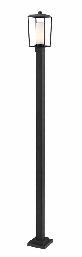595phms-536p-bk Z-lite - Sheridan 1 Light Outdoor Post Mount In Modern Style-111.25 Inches
