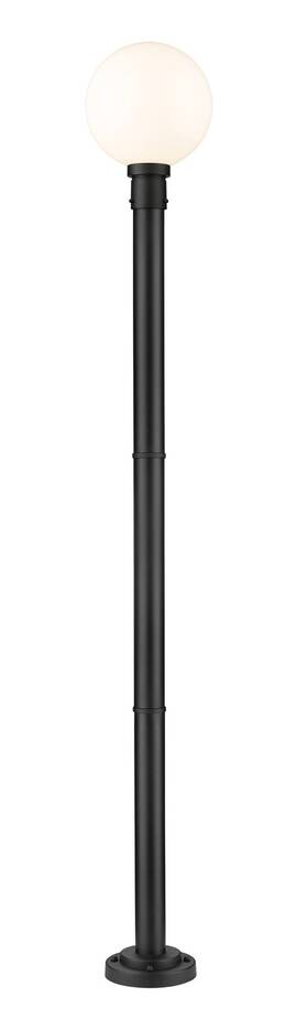 597phb-567p-bk Z-lite 597phb-567p Laurent 90 Inch Tall Post Light - Black