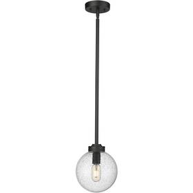 599p8-bk Z-lite Laurent 1 Light 8 Inch Black Outdoor Pendant