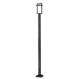 Z-lite 685659082111 566phbs-536p-bk-led Luttrel 1 Light Outdoor Post Mounted Fixture Black