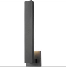 Z-lite 685659135602 New 576m-bk-led Edge Led 18.5 Inch Black Outdoor Wall Light Modern Sconce
