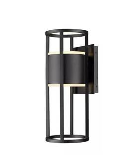 Z-lite 685659181708 Luca 517m-bk-led Outdoor Wall Sconce 2 Light 21 Inch Black/etched Z-lite 685659181708 Luca 517m-bk-led Outdoor Wall Sconce 2 Light 21 Inch Black/etched