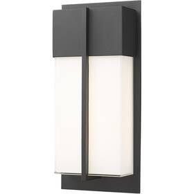 Z-lite 685659196368 5014s-bk-led Nyx Outdoor Wall Light In Black Led