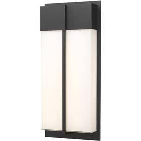 Z-lite 685659196375 5014m-bk-led Nyx Outdoor Wall Light In Black Led