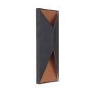 Z3412-tbsb-led Craftmade Peak Matte Black And Satin Brass Outdoor Led Pocket