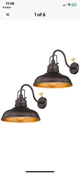 016-1bl-pc-2 Zeyu 2 Pack Outdoor Barn Light Fixtures Farmhouse Gooseneck Wall Lights For Front