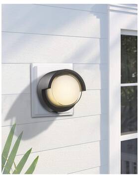 02a21 Zeyu 8w Led Round Outdoor Wall Sconce Modern New Light Farmhouse Porch Bk 02a21 Zeyu 8w Led Round Outdoor Wall Sconce Modern New Light Farmhouse Porch Bk