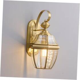 Zhongshan Kepin Lighting Factory 735179296649 19.69-inch Gold Courtyard Wall Lamp Outdoor Lights Lantern Dusk To Dawn