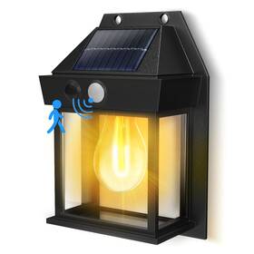 Zingzap 850035419878 Solar Powered Motion-sensor Wall Lamp Tri-mode Motion Sensor With Dual-bright