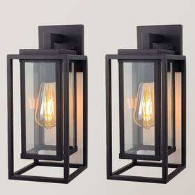 L2120wb2 Zmkmok 14 Inch Outdoor Wall Light Fixtures Waterproofed Exterior Lantern With Sturdy Rectan