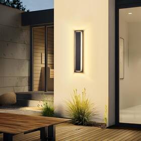Zsmaiku 711181224054 24 Inch Porch Lights Outdoor Sconce Modern Exterior Front Door Lighting Fixture