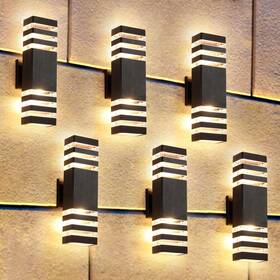 Ip65 Zsmaiku 726954039728 6 Pack Up And Down Outdoor Wall Lights Exterior Porch Light 14w Ip65 Zsmaiku 726954039728 6 Pack Up And Down Outdoor Wall Lights Exterior Porch Light 14w