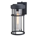 Vaxcel Crestline 6.5" Outdoor Wall Light, Textured Black - T0742. Fixed Price $118.99.