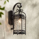Paseo Vintage Outdoor Wall Light Fixture Matte Black 19" Clear Glass Exterior. Fixed Price $224.99.