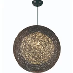 Maxim 14405 Chocolate Bali 19" Woven String Dual Shade Pendant. Fixed Price $270.30.