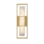 Eurofase Blakley Light 16" Sconce, Gold/white Alabaster 46837-028. Fixed Price $395.00.