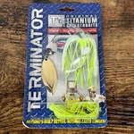 Terminator Series Titanium Spinnerbait 1/4 Oz Chartreuse White Shad T1402TW. Fixed Price $34.99.