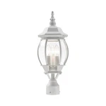 Livex Lighting 7526-13 Outdoor Post Top With Clear Beveled Glass Shade. Fixed Price $75.00.