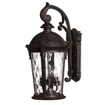 Hinkley Lighting Windsor 3 Outdoor Small Wall Mount, Black - 1898BK. Fixed Price $529.00.