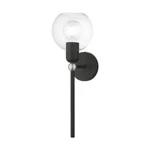 Livex Downtown Light Sphere Single Sconce, Black/nickel/clear 16971-04. Fixed Price $121.96.