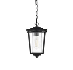 Elegant Lighting OD305H13 York 7"W Outdoor Mini Pendant - Black. Fixed Price $106.00.