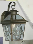 Bel Air Lighting 54793 Solid Brass Water Glass Outdoor Lantern -17"HIGH(#46. Fixed Price $85.00.
