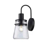 Bel Air Lighting 1 Black Outdoor Wall Fixture With Seeded Glass. Fixed Price $21.50.