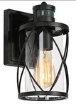 Modern Black Outdoor Tora 1-LIGHT Motion Sensor Wall Sconce. Fixed Price $94.50.