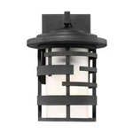 Satco Lansing Textured Black Outdoor Hardwired Wall Lantern Sconce. Fixed Price $51.67.
