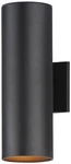 Transitional 2-LIGHT Outdoor Wall Black Aluminum, Dimmable & Wet Rated. Fixed Price $236.99.