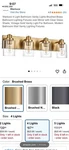 Wanluce 4 Bathroom Vanity Lights Brushed Brass Lighting Fixtures. Fixed Price $55.00.
