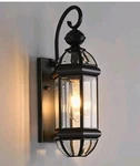 Milaii Outdoor Fixture 17" Copper Exterior Wall Lights Black Lantern Porch. Fixed Price $47.40.