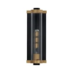 Maxim Lighting Opulent Outdoor 14" Sconce, Bk/brass/ribbed - 16121CRBKAB. Fixed Price $163.20.