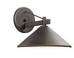 Kichler 49061OZ Ripley 1-LIGHT 10" Outdoor Xlarge Wall In Olde Bronze. Fixed Price $234.99.