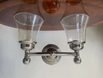 Newport Brass 10-52 Up Double Light Vanity Sconce Annabella Seeded Glass Chrome. Fixed Price $125.48.