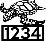 Sea Turtle Customized Address Sign 15" X 16 3/4". Fixed Price $50.28.