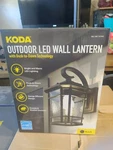 Lot Of 2 Light Koda Outdoor Led Wall Lantern ,dusk Dawn Technology,black. Nib. Fixed Price $169.88.