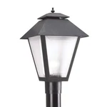 Sea Gull Lighting Black Outdoor Post Lantern One Polycarbonate Fixture. Fixed Price $76.39.