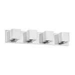Dainolite Light Vanity Fixture, Polished Chrome, Frosted Glass V1230-4W-PC. Fixed Price $248.00.