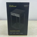 Litehouse Luxury Metal Solar Lantern 350 Lumens Weatherproof Daylight Sensor New. Fixed Price $109.99.