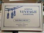 New 48 Ft 15 Sockets Black Outdoor 14 Gauge Edison Metro String Lights+ 18 Bulbs. Fixed Price $44.99.