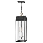 Hinkley Lighting Campbell 3 Outdoor Hanging, Black/clear 10662BK-BU. Fixed Price $329.00.