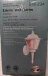 13.5 In. 1-LIGHT White Outdoor Lantern Wall Fixture W/ Clear Glass Hw 5004. Fixed Price $35.99.