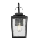Powder Coated Black One Light Outdoor Wall Sconce From The Devens Collection. Fixed Price $119.80.