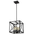Acclaim Lighting Brooklyn 100W 4 Matte Black Pendant With Metal Framework. Fixed Price $166.18.