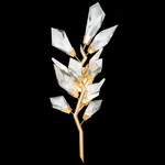 Fine Art Hand Crafted Lighting Foret 3 12 Inch Gold Sconce Wall. Fixed Price $1500.00.