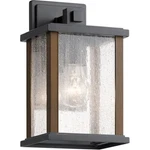 Kichler Marimount 11" Outdoor Wall Light, Ribbed Glass, Black - 59016BK. Fixed Price $99.97.