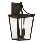 Capital Lighting Adair Outdoor Wall Lantern, Black/clear - 947941BK. Fixed Price $342.40.
