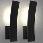 Luxrite 15-INCH Led Curved Outdoor Wall Sconce, 5CCT Selectable 2700K 5000. Fixed Price $500.32.